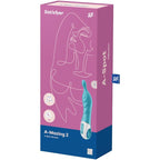 SATISFYER - FANTASTISK 2-PUNKT VIBRATOR TURKIS