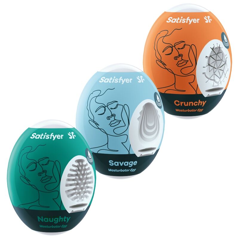 SATISFYER - 3 MASTURBATORÆG FRÆKKE, VILDE & KNASENDE