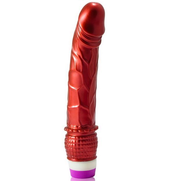 BAILE - REALISTISK RØD VIBRATOR 23 CM