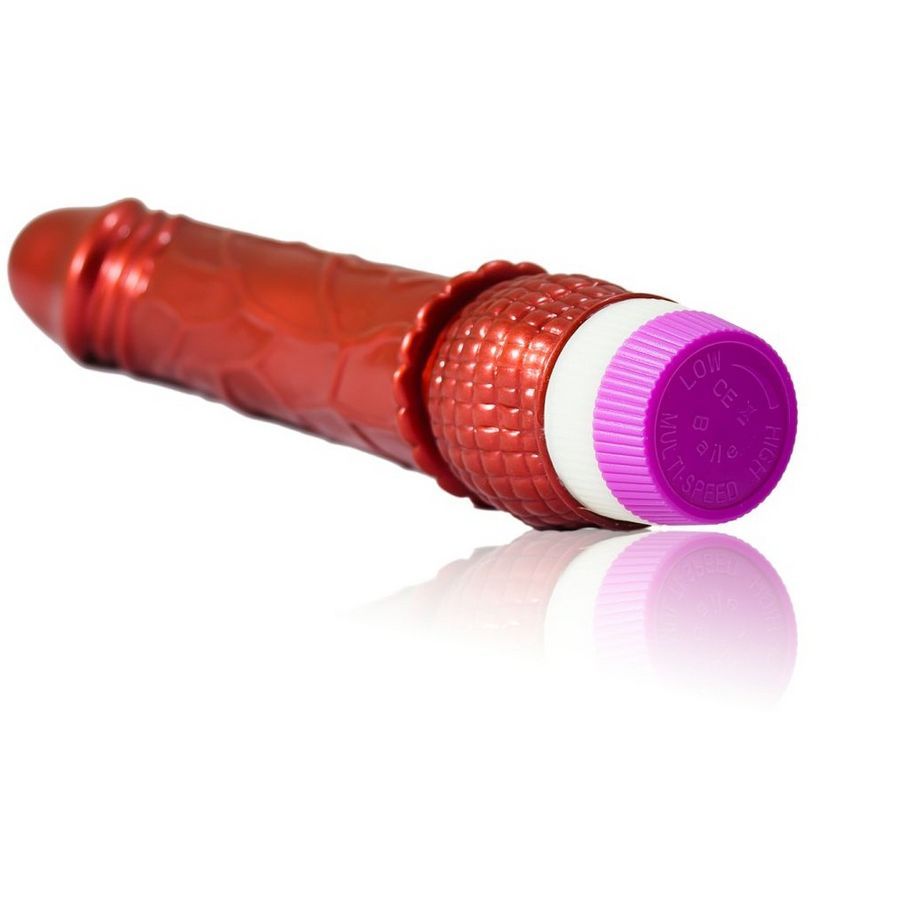 BAILE - REALISTISK RØD VIBRATOR 23 CM