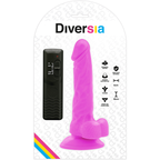 DIVERSIA - FLEKSIBEL VIBRERENDE DILDO LILLA 18 CM -O- 4 CM