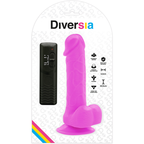 DIVERSIA - FLEKSIBEL VIBRERENDE DILDO LILLA 20,5 CM -O- 4,2 CM