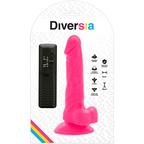 DIVERSIA - FLEKSIBEL VIBRERENDE DILDO PINK 18 CM -O- 4 CM