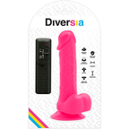 DIVERSIA - FLEKSIBEL VIBRERENDE DILDO PINK 20,5 CM -O- 4,2 CM