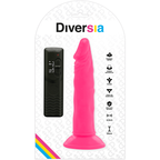 DIVERSIA - FLEKSIBEL VIBRERENDE DILDO PINK 23 CM -O- 4,3 CM