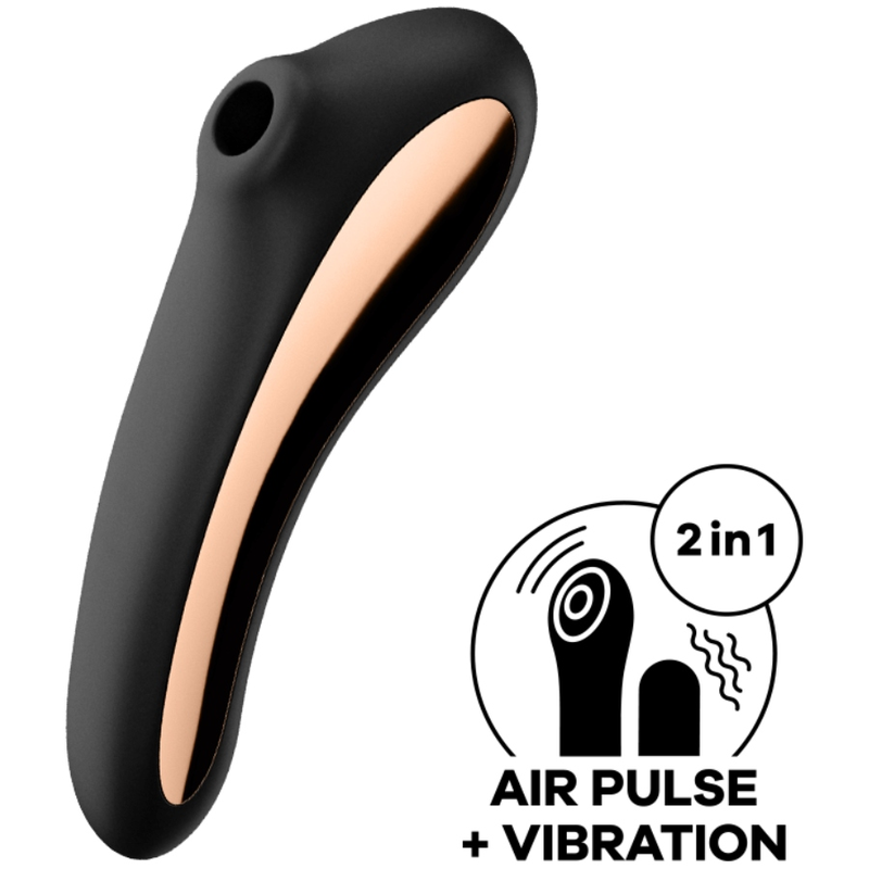 SATISFYER - DUAL KISS AIR PULSE VIBRATOR SORT
