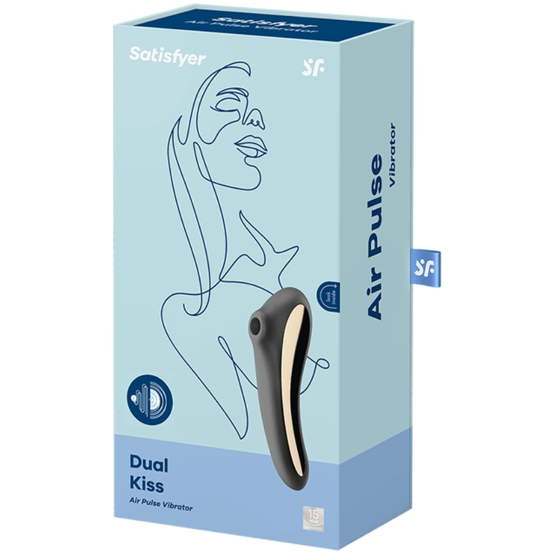 SATISFYER - DUAL KISS AIR PULSE VIBRATOR SORT