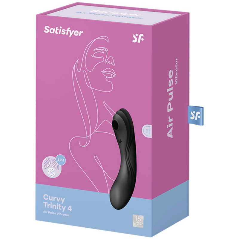 SATISFYER - CURVY TRINITY 4 AIR PULSE VIBRATOR SORT