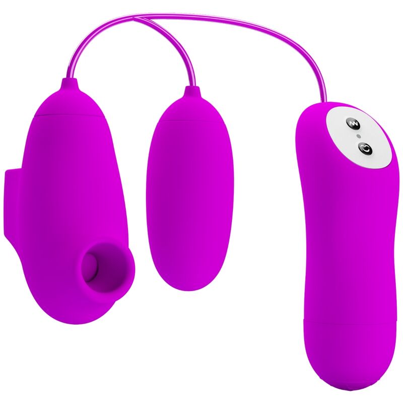 PRETTY LOVE - VIBRERENDE KUGLE OG SUGEKOP