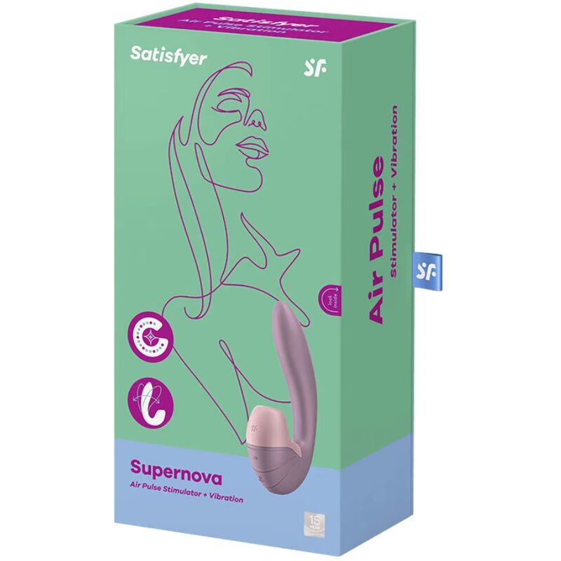 SATISFYER - SUPERNOVA LUFTPULSSTIMULATOR & VIBRATION PINK