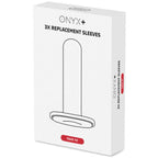 KIIROO - ONYX+ UDSKIFTNINGSOVERSLAG 3 ENHEDER - TÆT PASFORM