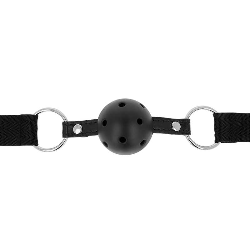 OHMAMA FETISH SORT STOF ÅNDBAR KUGLEKNEVELS