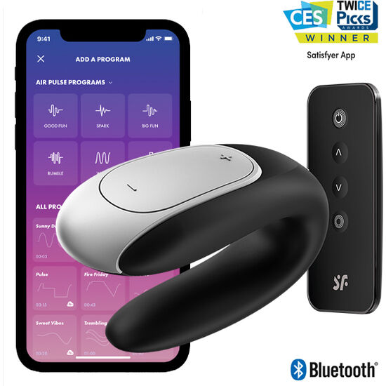 SATISFYER - DOUBLE SJOV PARTNER VIBRATOR SORT