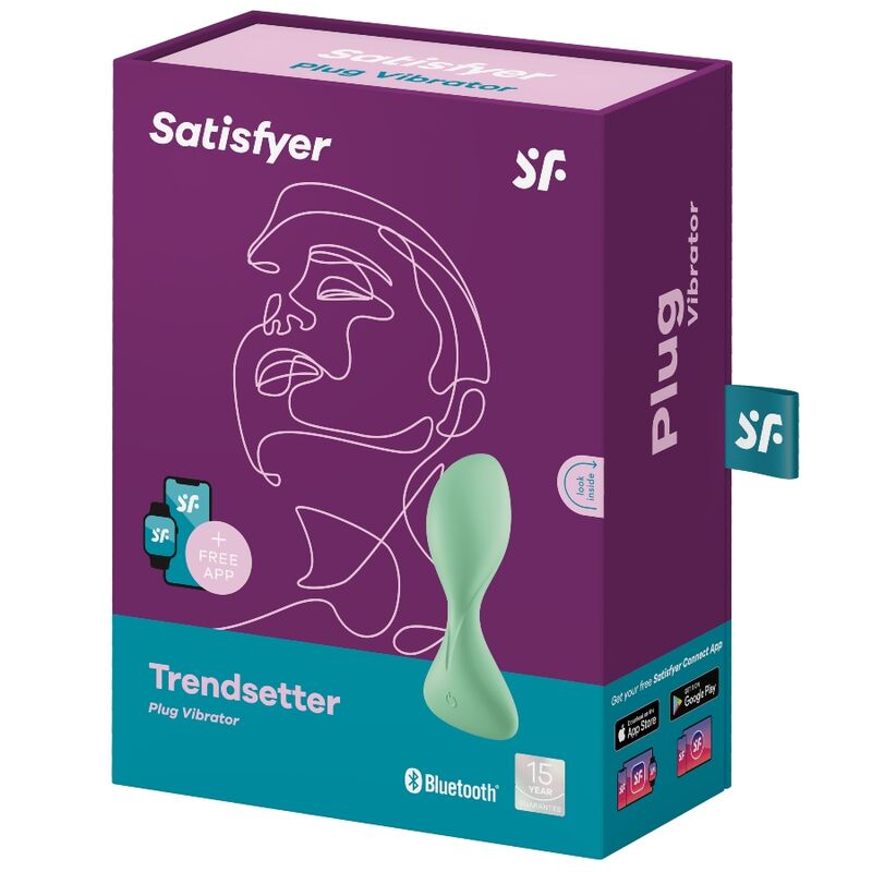 SATISFYER - TRENDSETTER VIBRERENDE STIK APP GRØN