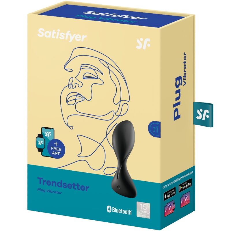 SATISFYER - TRENDSETTER VIBRERINGSPLUG SORT