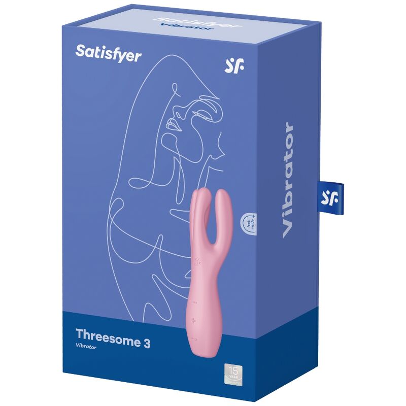 SATISFYER - TREKANT 3 VIBRATOR PINK