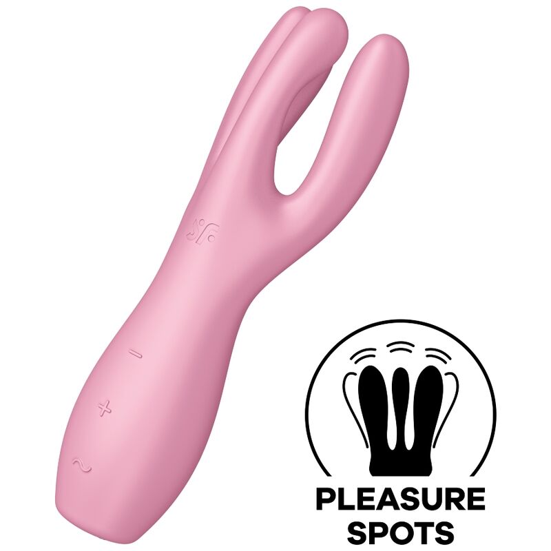 SATISFYER - TREKANT 3 VIBRATOR PINK
