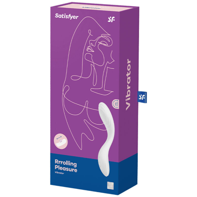SATISFYER - RRROLLING PLEASURE GSPOT VIBRATOR HVID