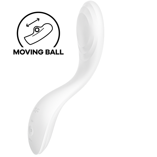 SATISFYER - RRROLLING PLEASURE GSPOT VIBRATOR HVID