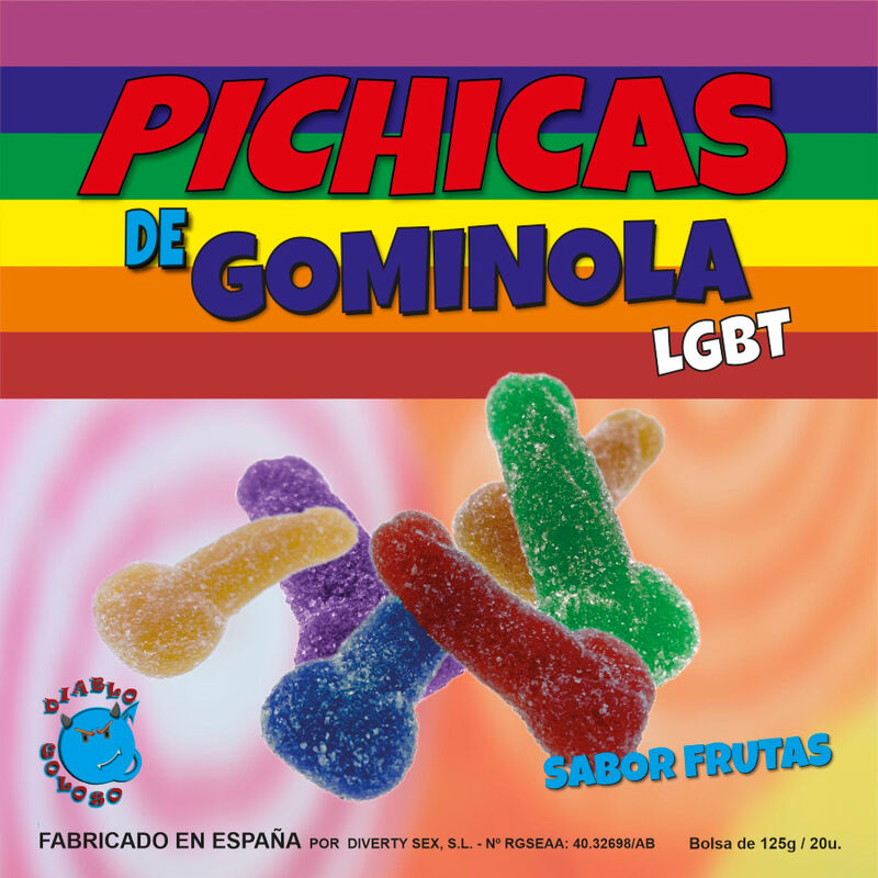 PRIDE - GUMMY PENIS FRUGTER MED SUKKER LGBT