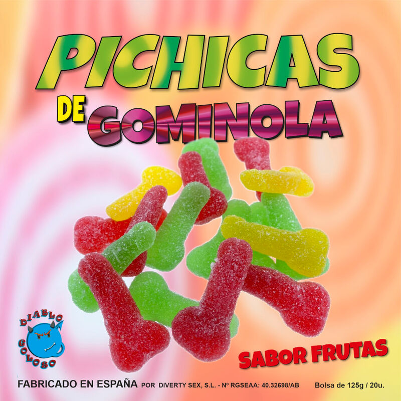 DIABLO GOLOSO - FRUGTGUMMINOL PICHITAS MED SUKKER