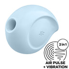 SATISFYER - SUGAR RUSH AIR PULSE STIMULATOR & VIBRATOR BLUE
