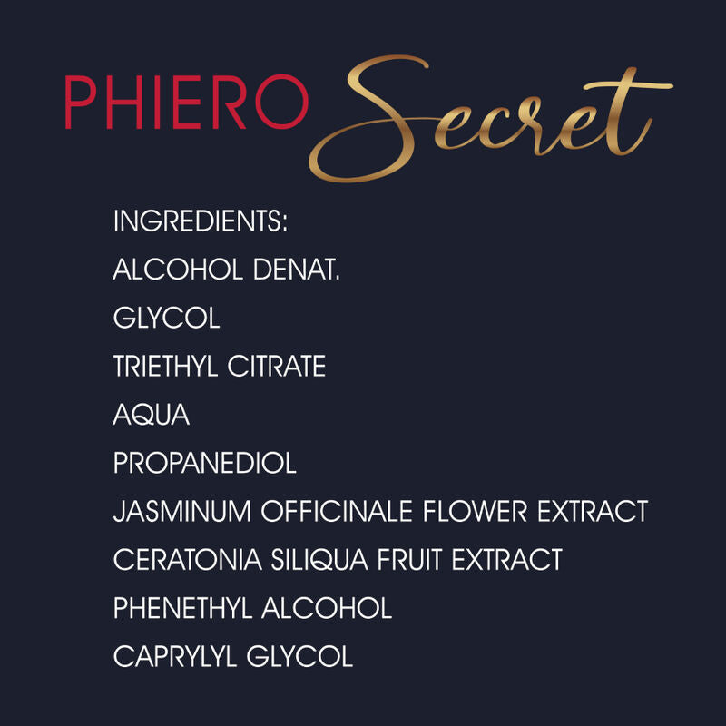500 KOSMETIKPRODUKTER - PHIERO SECRET NATURLIG LUGTFRI KOMBINATION AF KVINDELIGE KØNSHORMONER 15 ML