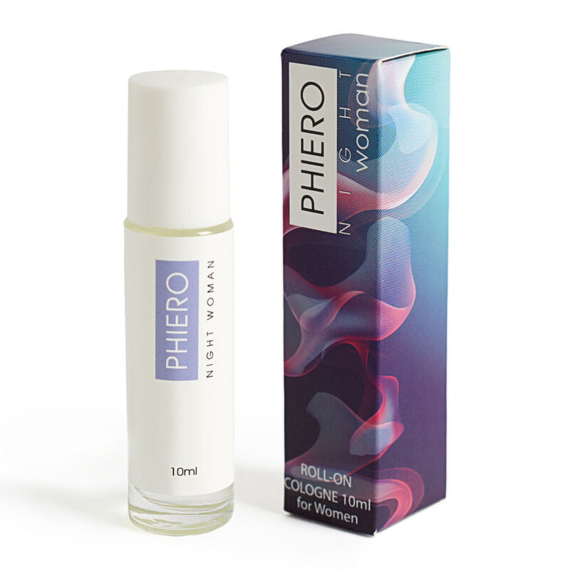 500 KOSMETIKPRODUKTER - PHIERO NIGHT WOMAN. PARFUME MED FEROMONER I ROLL-ON FORMAT TIL KVINDER