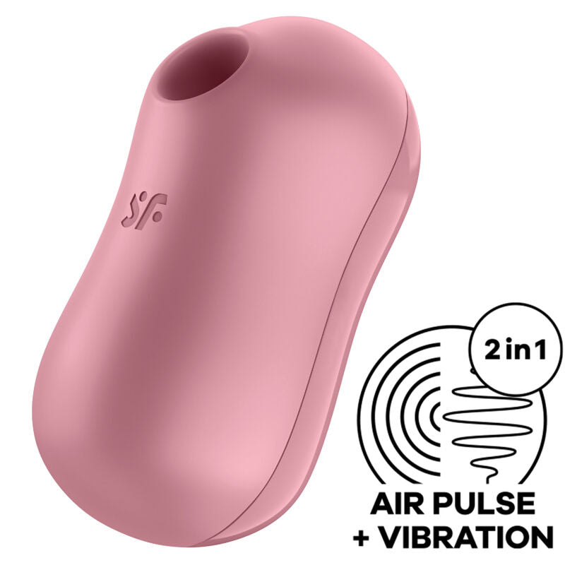 SATISFYER - COTTON CANDY LUFTPULS STIMULATOR & VIBRATOR PINK