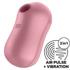 SATISFYER - COTTON CANDY LUFTPULS STIMULATOR & VIBRATOR PINK