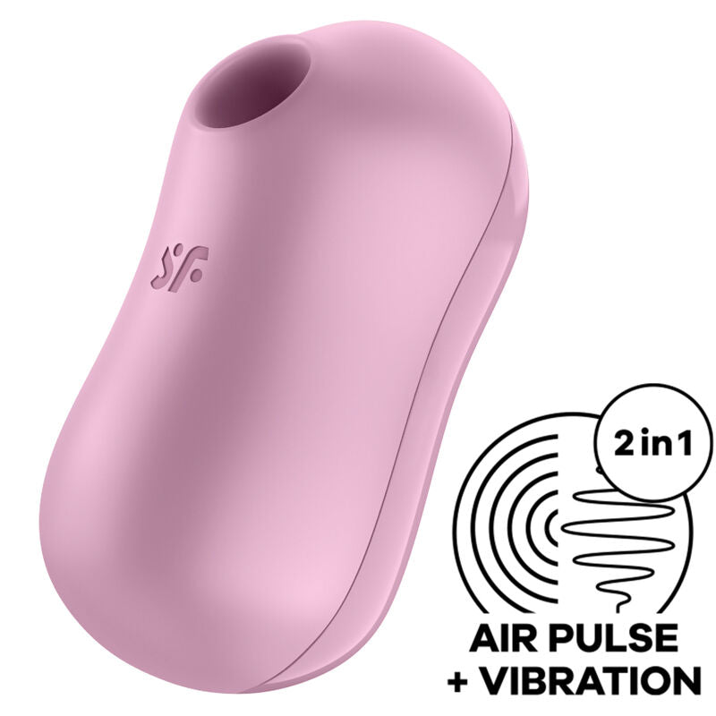 SATISFYER - COTTON CANDY LUFTPULSSTIMULATOR & VIBRATOR LILLA