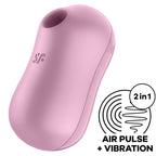 SATISFYER - COTTON CANDY LUFTPULSSTIMULATOR & VIBRATOR LILLA