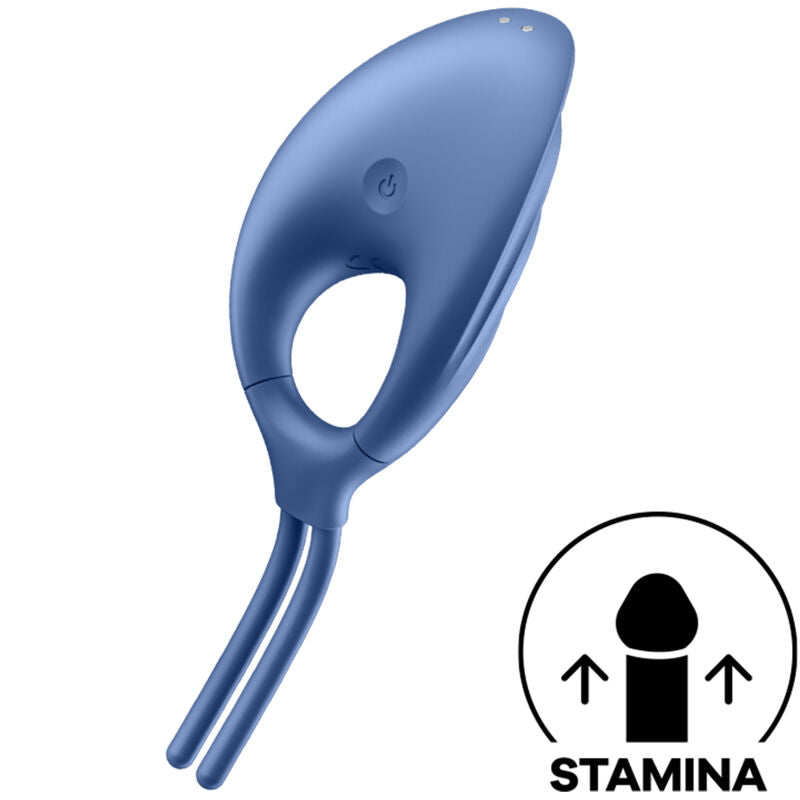 SATISFYER - SWORDSMAN RINGVIBRATOR BLÅ
