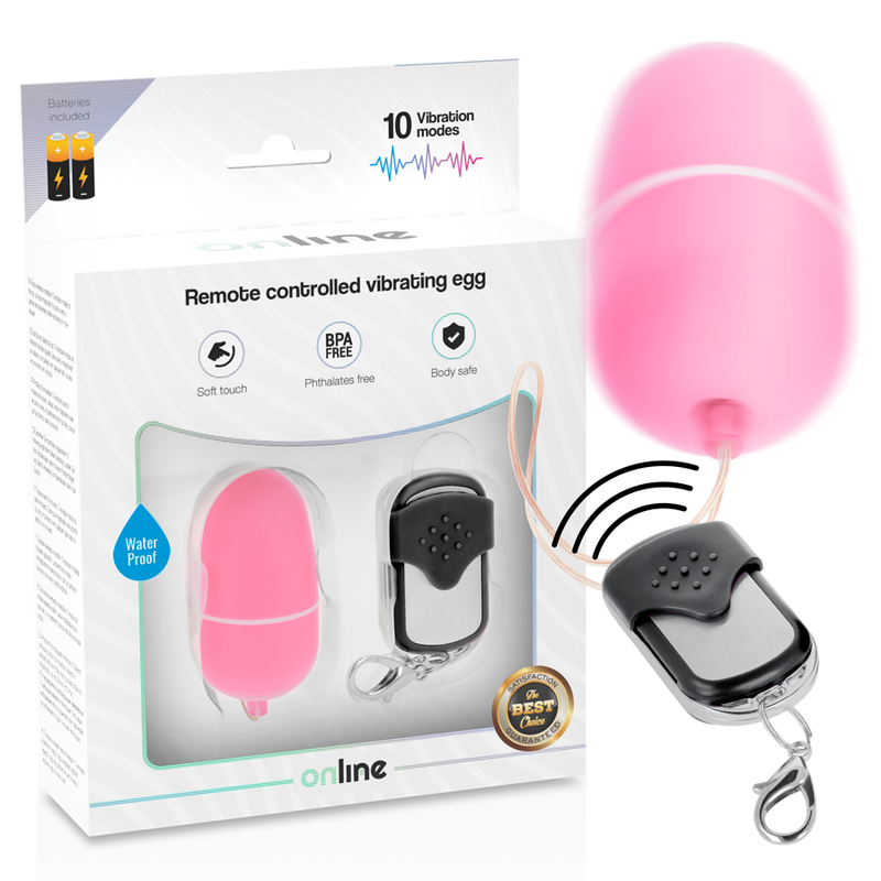 ONLINE - FJERNBETJENING VIBRERENDE ÆG M PINK