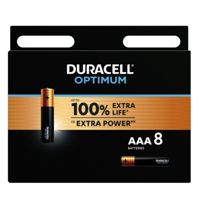 DURACELL - Optimum Alkaliske Batterier AAA LR03 8 Enheder