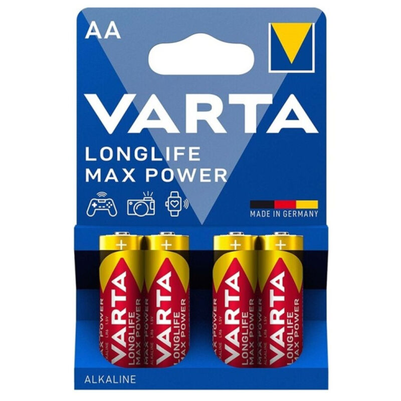 VARTA - MAX POWER ALKALINBATTERIER AA LR6 4 ENHEDER