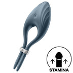 SATISFYER - DUELIST RINGVIBRATOR GRÅ
