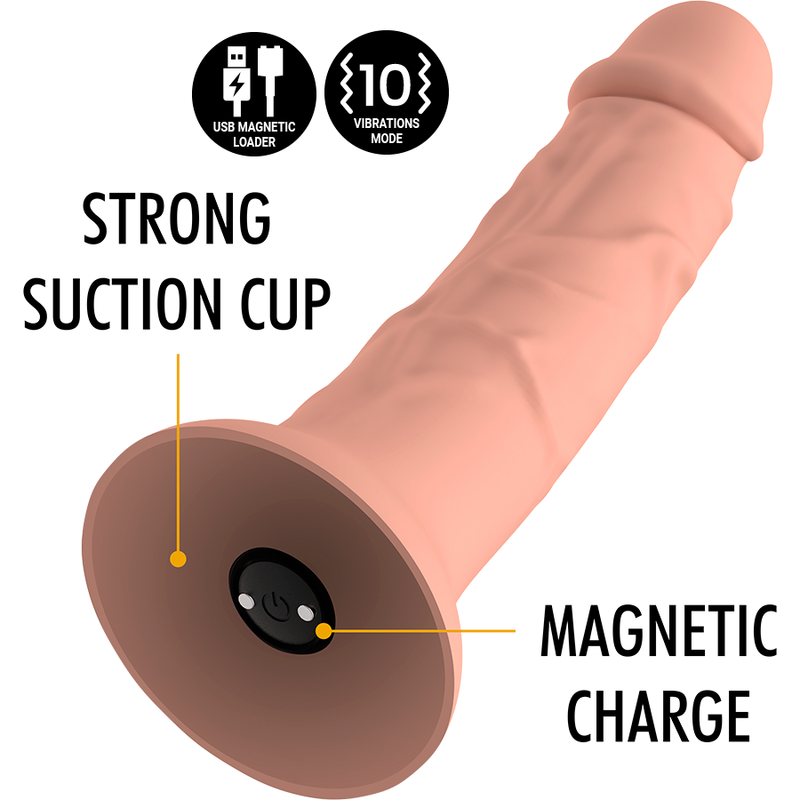 MYTHOLOGY - ASHER ORIGINAL DILDO S - VIBRATOR KOMPATIBEL MED WATCHME TRÅDLØS TEKNOLOGI