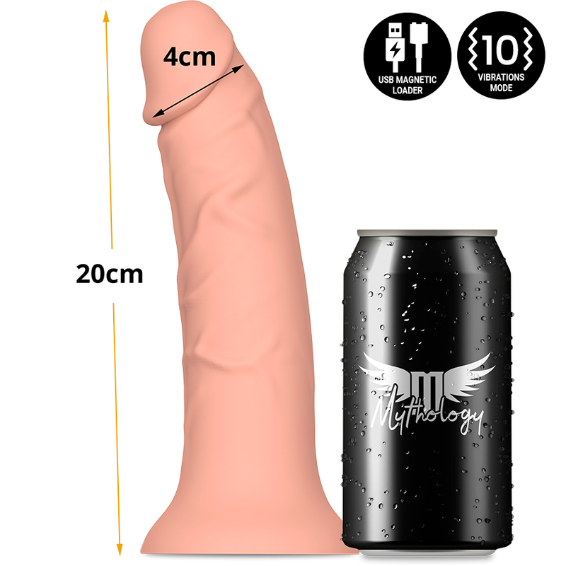 MYTHOLOGY - ASHER ORIGINAL DILDO M - VIBRATOR KOMPATIBEL MED WATCHME TRÅDLØS TEKNOLOGI