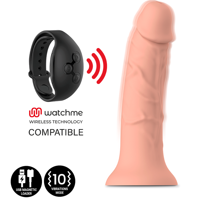 MYTHOLOGY - ASHER ORIGINAL DILDO M - VIBRATOR KOMPATIBEL MED WATCHME TRÅDLØS TEKNOLOGI