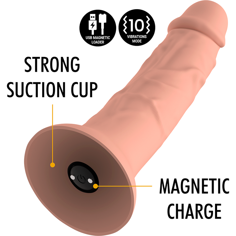 MYTHOLOGY - ASHER ORIGINAL DILDO M - VIBRATOR KOMPATIBEL MED WATCHME TRÅDLØS TEKNOLOGI