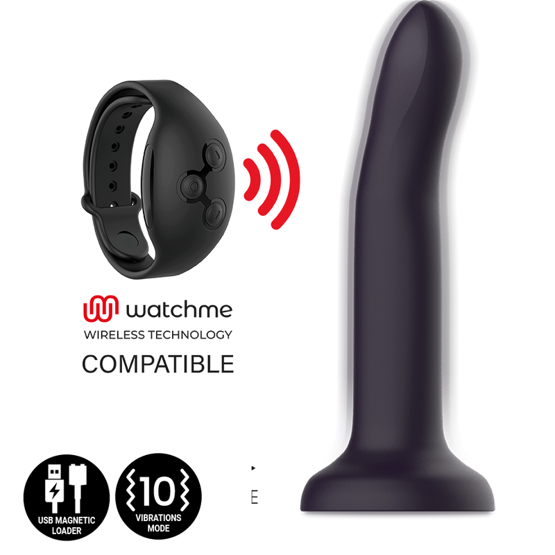 MYTHOLOGY - DUMAN MYSTIC DILDO L - VIBRATOR KOMPATIBEL MED WATCHME TRÅDLØS TEKNOLOGI