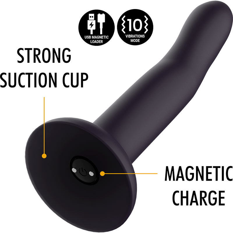 MYTHOLOGY - DUMAN MYSTIC DILDO L - VIBRATOR KOMPATIBEL MED WATCHME TRÅDLØS TEKNOLOGI