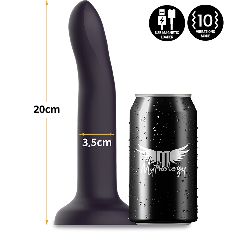 MYTHOLOGY - DUMAN MYSTIC DILDO L - VIBRATOR KOMPATIBEL MED WATCHME TRÅDLØS TEKNOLOGI