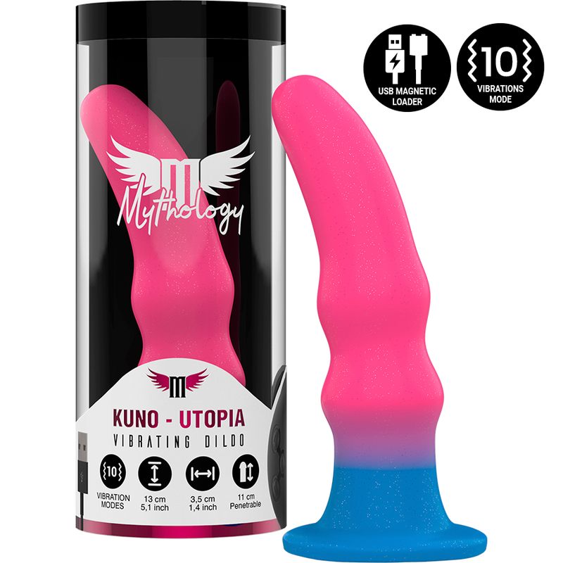 MYTOLOGI - KUNO UTOPIA DILDO S - VIBRATOR WATCHME TRÅDLØS TEKNOLOGI KOMPATIBEL