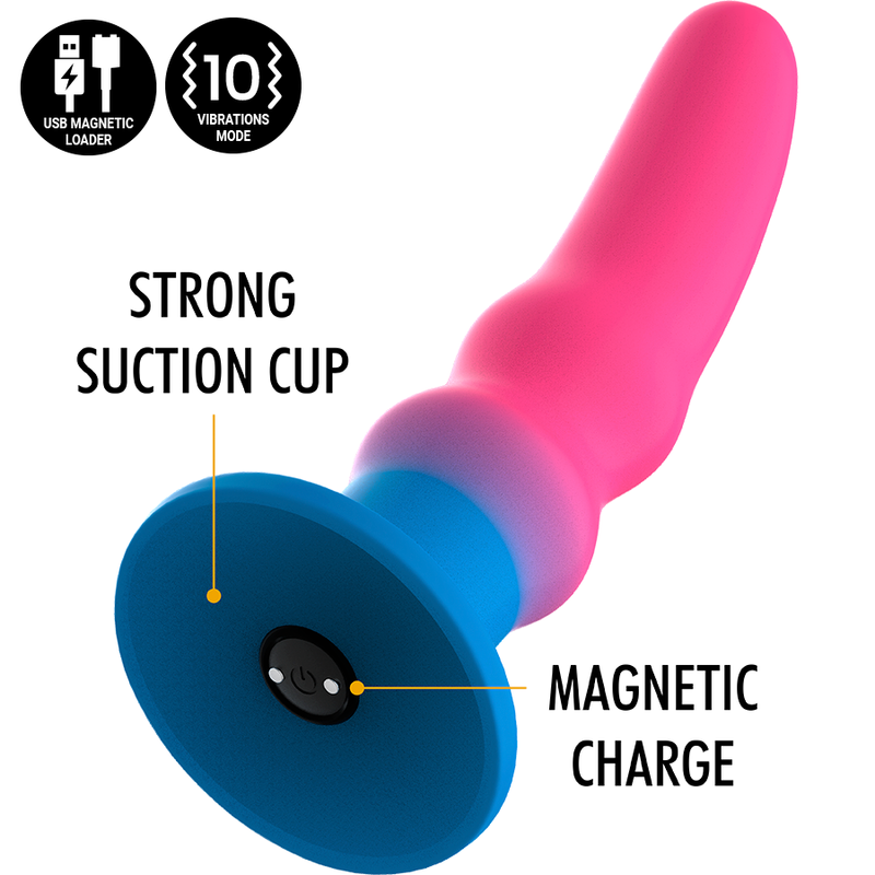 MYTHOLOGY - KUNO UTOPIA DILDO M - VIBRATOR KOMPATIBEL MED WATCHME TRÅDLØS TEKNOLOGI