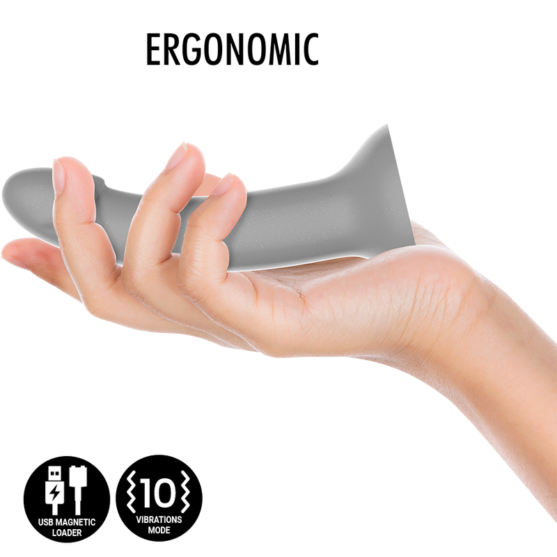 MYTOLOGI - RUNE MAJESTIC DILDO S - VIBRATOR WATCHME TRÅDLØS TEKNOLOGI KOMPATIBEL