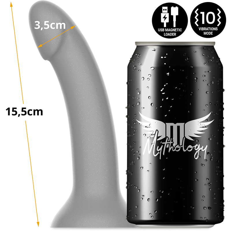 MYTOLOGI - RUNE MAJESTIC DILDO S - VIBRATOR WATCHME TRÅDLØS TEKNOLOGI KOMPATIBEL