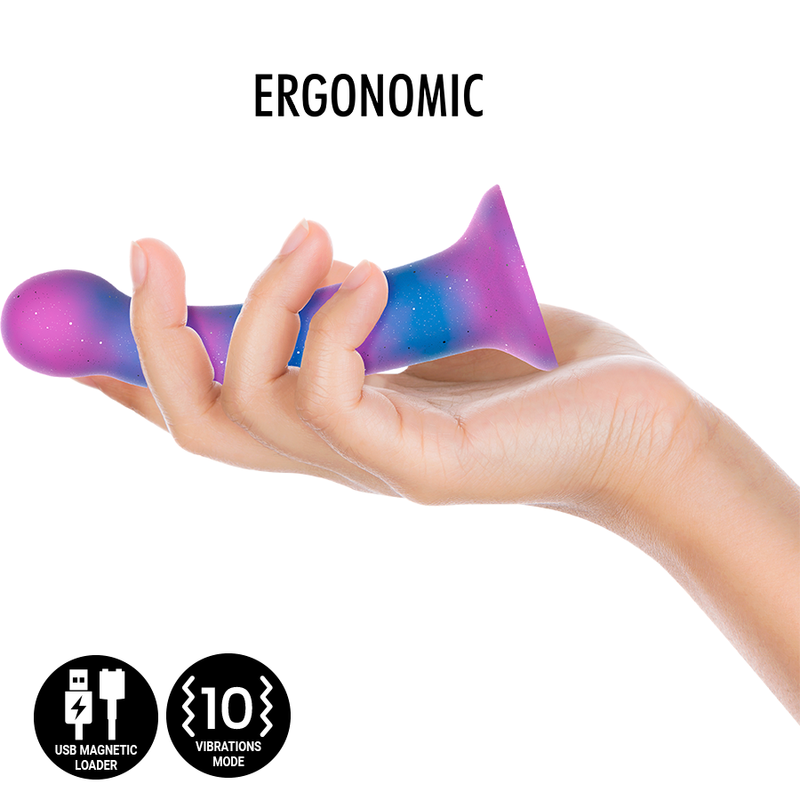 MYTOLOGI - DION GALACTIC DILDO S - VIBRATOR WATCHME TRÅDLØS TEKNOLOGI KOMPATIBEL
