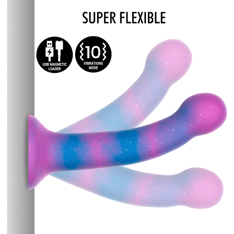 MYTOLOGI - DION GALACTIC DILDO S - VIBRATOR WATCHME TRÅDLØS TEKNOLOGI KOMPATIBEL